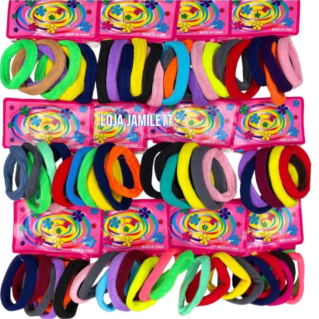 KIT 72/144/ unidades Médio Xuxinha para cabelo de Meia e elástico para cabelo Scrunchie