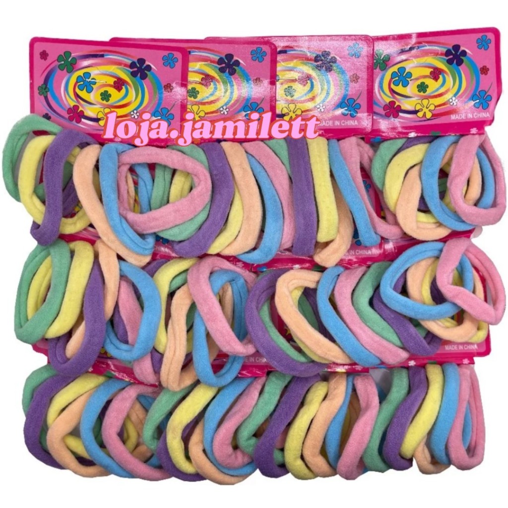 KIT 72/144/ unidades Médio Xuxinha para cabelo de Meia e elástico para cabelo Scrunchie