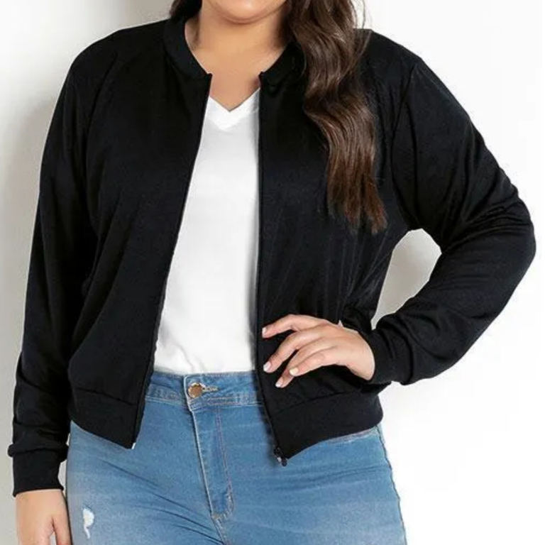 Jaqueta Feminina Corta Vento Preta - Comprar com Melhor Preço em Jaquetas, Casacos e Coletes