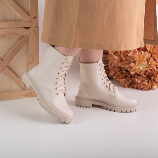 Bota Cano curto Coturno tratorado Blogueira em Oferta na Shopee