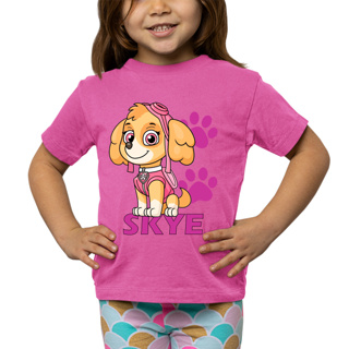 Camisa Infantil Skye Patrulha Canina Desenhos 100% Algodão Fantasia em Oferta na Shopee
