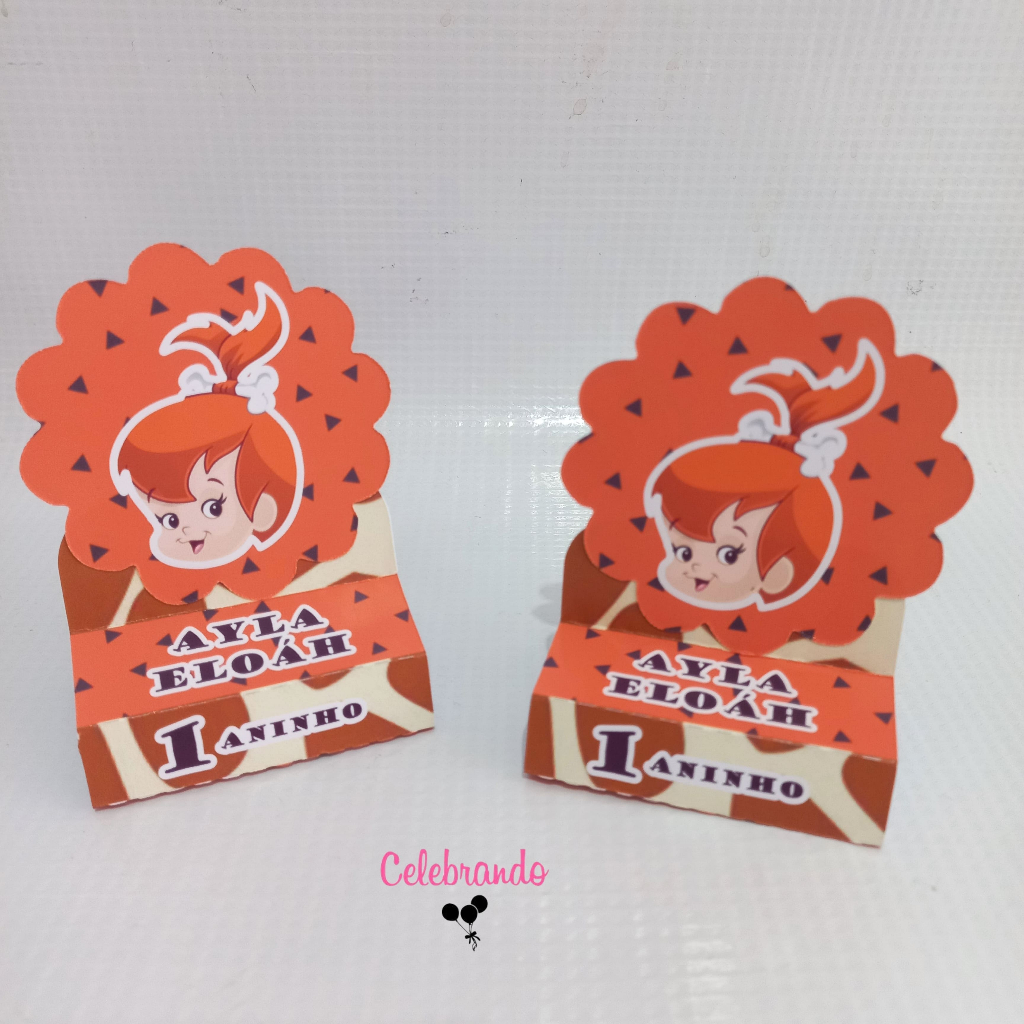 Porta bis duplo Pedrita Personalizado para lembrancinha PEGUE E MONTE