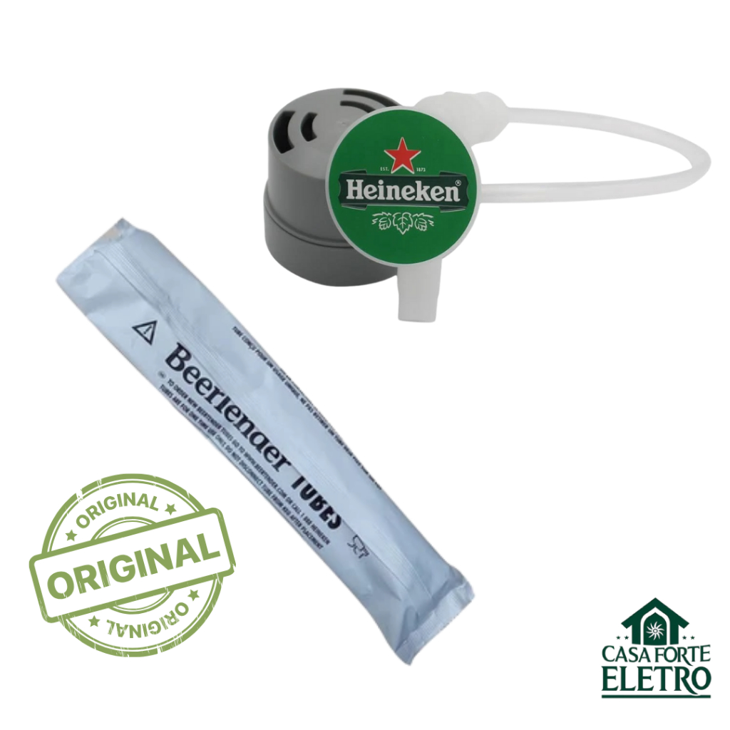 Refil Tubo Original p/ Chopeira Heineken Krups Beertender – Modelos B100 B101 VB215854 VB215855 e +
