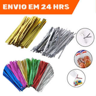Kit 520 ~ 4.160 Amarrilhos Arame Plastificado Lacre Cedros 10CM Cor Aleatória em Oferta na Shopee