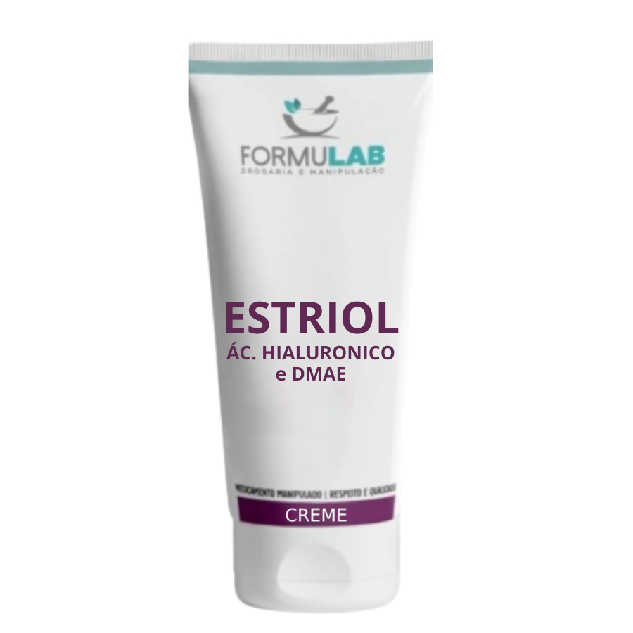 Estriol com Ácido Hialurônico e DMAE - Gel creme 30 gramas
