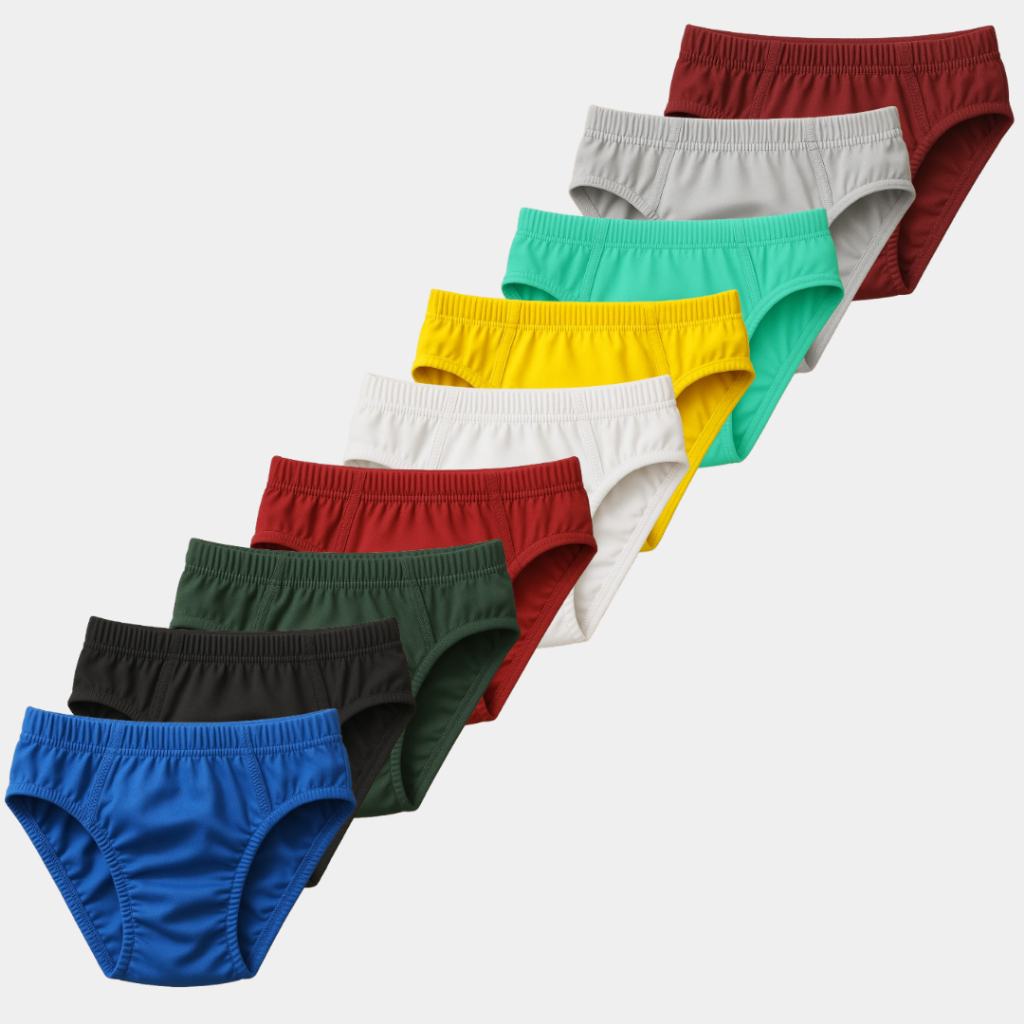 10 Cuecas Kit Slip Infantil Tradicional Microfibra Cores Variadas 01 a 12 Anos