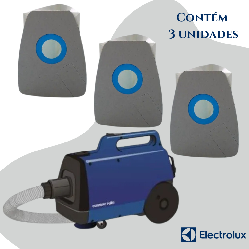 Filtro Saco Descartável Aspirador de Pó Compatível com Electrolux - Super Compact A330-A340-A350 1100w