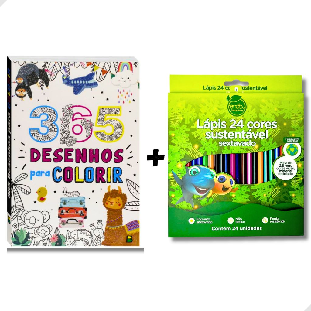 Livro de Colorir 365 Desenhos Todolivro em Oferta na Shopee