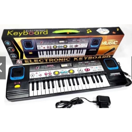 Teclado Elétrico Musical Infantil com microfone e fonte