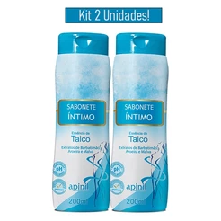 KIT 2 Unidades Sabonete Feminino TALCO 200mL APINIL