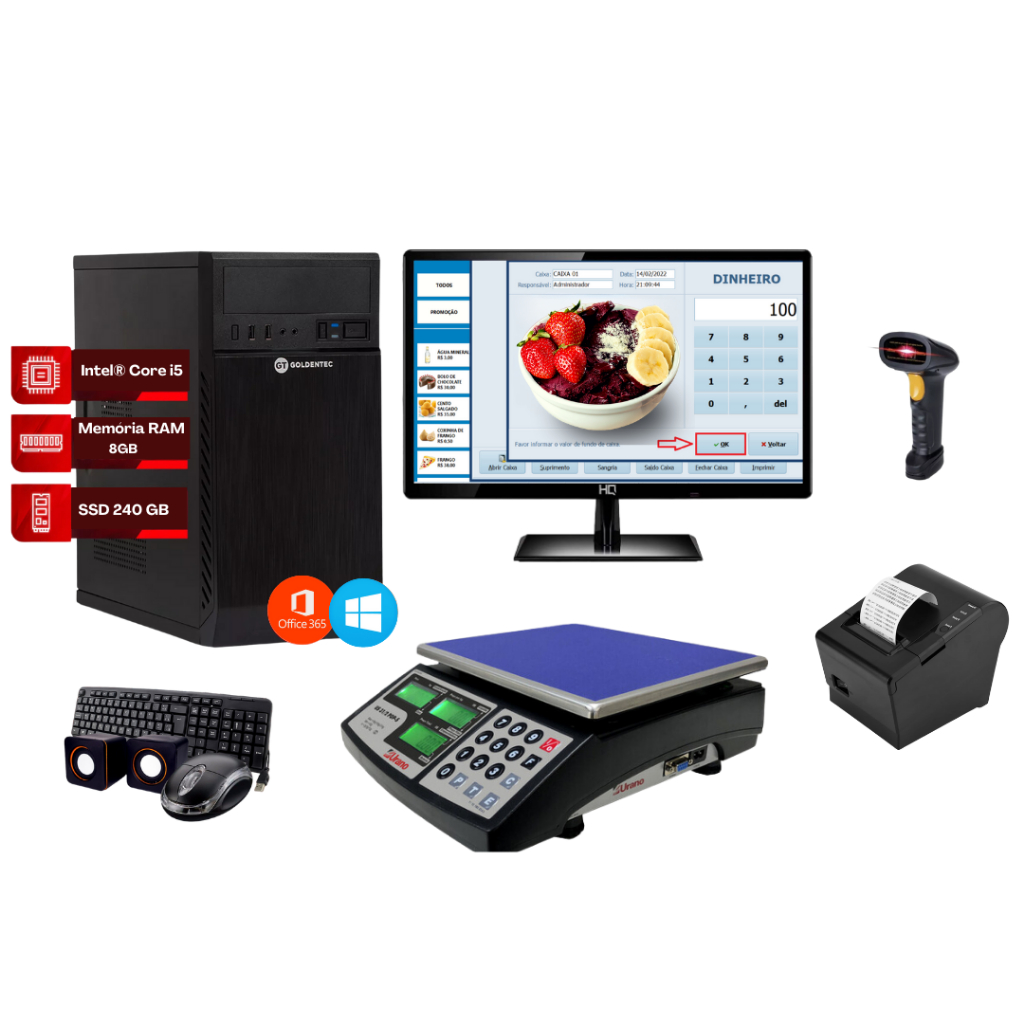 Kit Pdv Completo + Sistema (grátis) / Açaí & Sorveteria