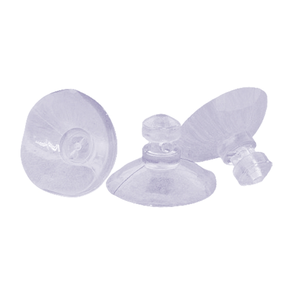 Ventosa de Silicone p/ Vidros com Furo - 25mm Kits com 10 / 25 / 100 Peças