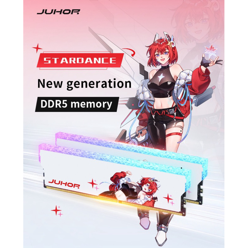 Juhor Ruivinha Anime Hynix A-die Memória Ram Juhor Ddr5 Rgb 16gb 1 unidades 6800mhz Cl34 Hynix A Die Rgb memoria 1x16