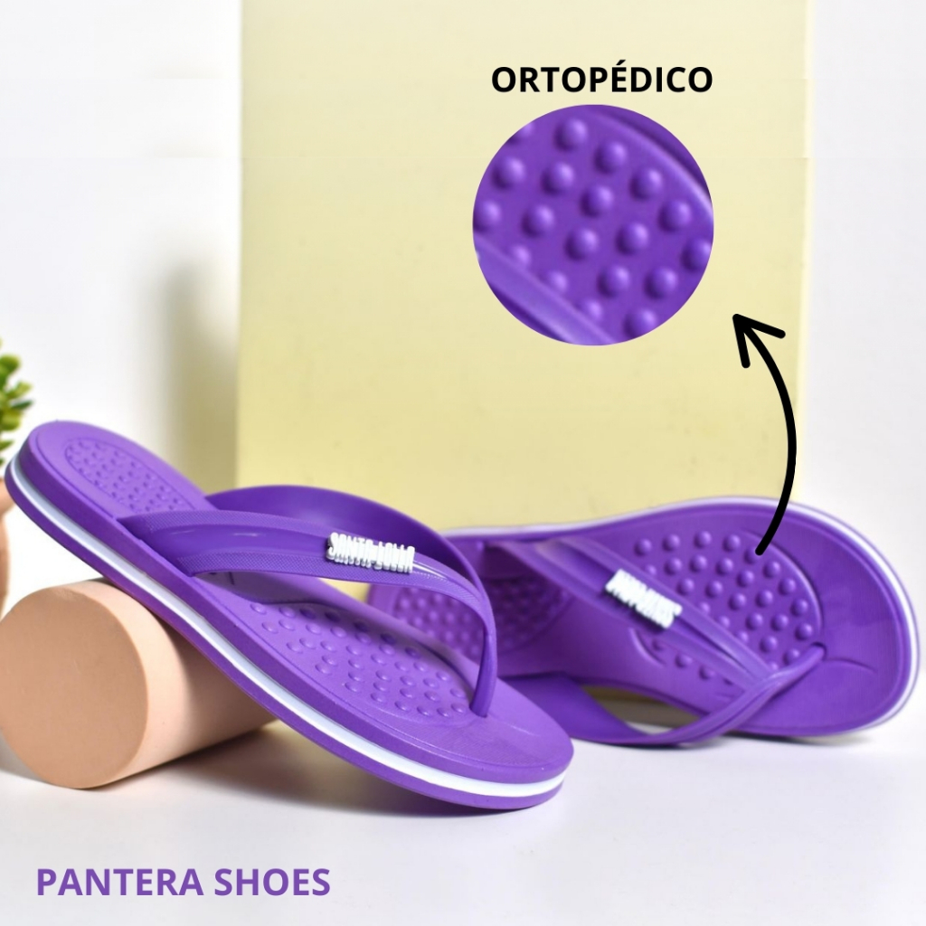 Chinelo Feminino Ortopédico SL Confortável Anatômico, Macio, Antiderrapante – Estilo e Bem...