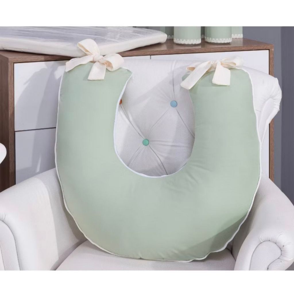 Almofada Para Amamentação Liso Verde Olivia (PROMOÇÃO)