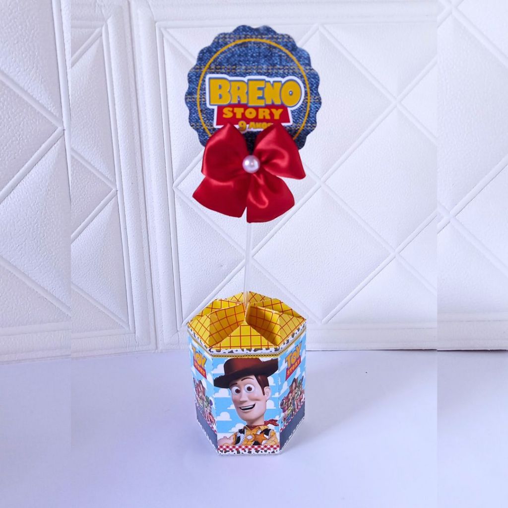 Centro de Mesa Toy Story Personalizada Lembrancinha Festa Infantil PEGUE E MONTE