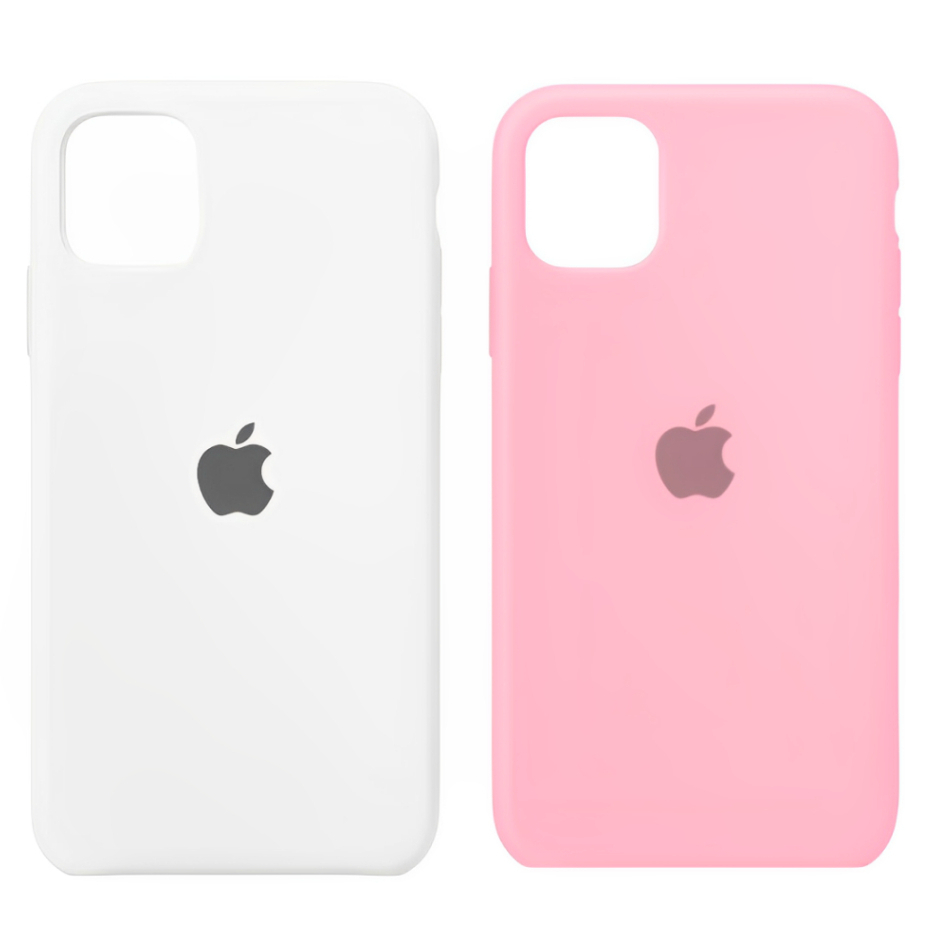Kit Com 2 Capinha de Iphone 11 Case Aveludada Silicone Com Logo Fechada Nas Laterais em Oferta na Shopee