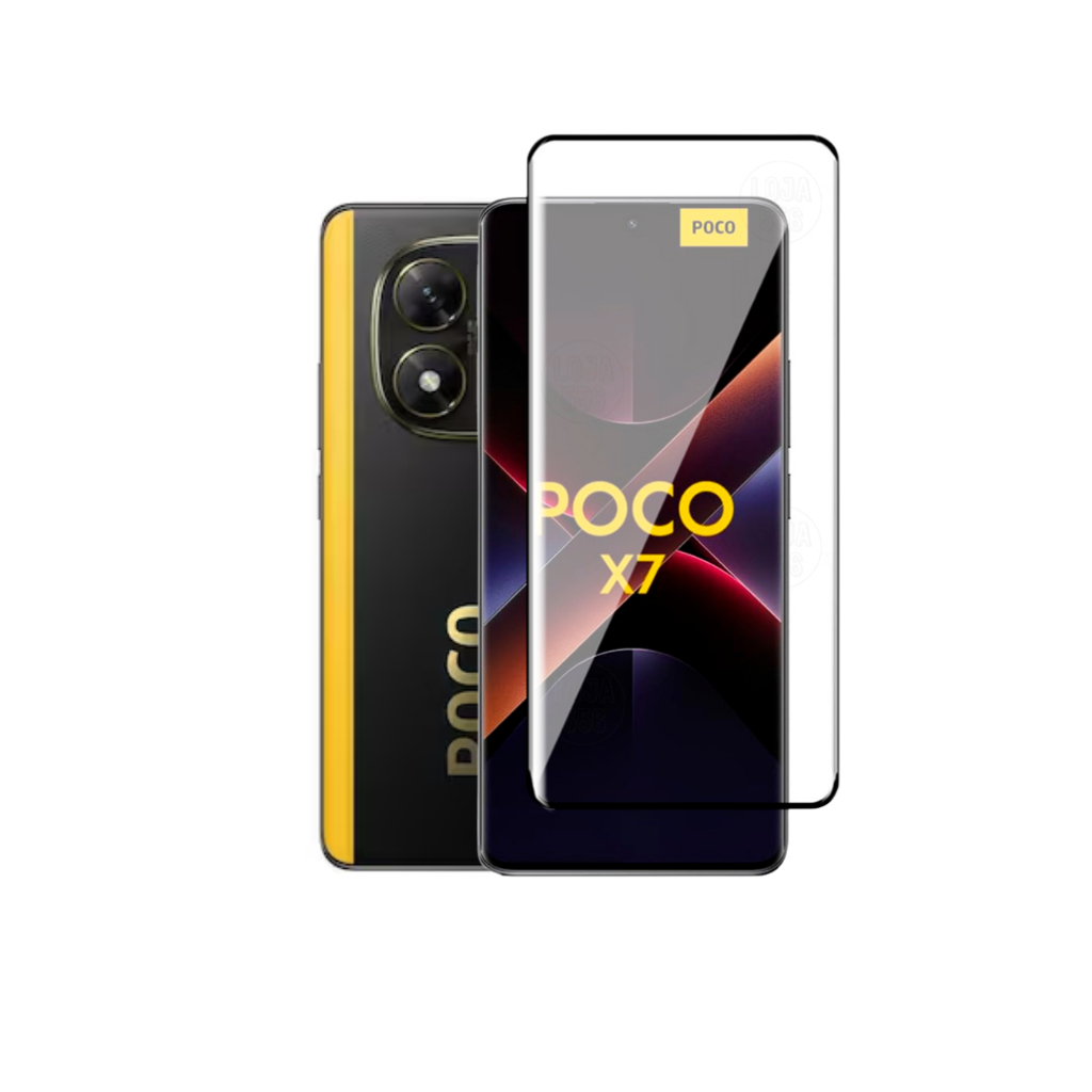 Pelicula 3D 9D Vidro Temperado Para Xiaomi Poco X7 5G Lançamento Anti Impacto Proteção em Oferta na Shopee