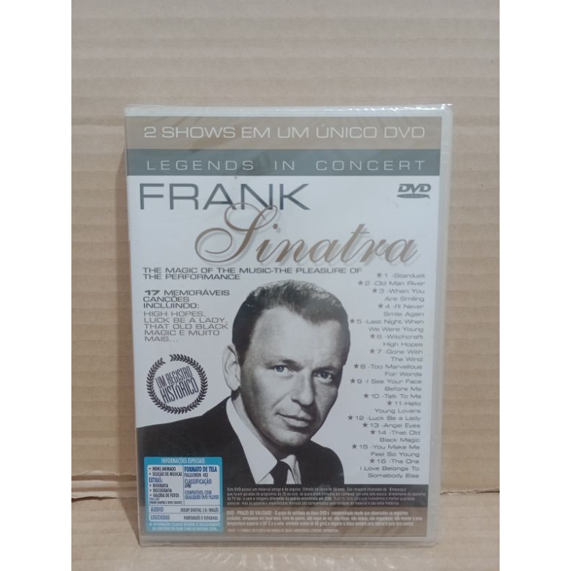 DVD LEGENDS IN CONCERT- FRANK SINATRA/BING CROSBY (ORIGINAL/LACRADO)