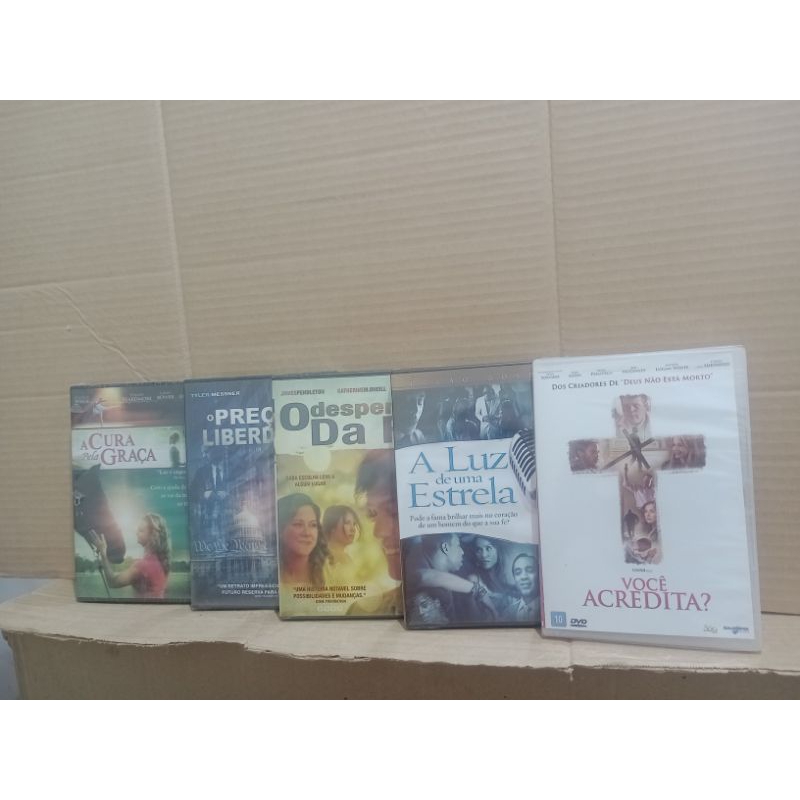 Filmes Evangélicos- 5 Dvds (ORIGINAIS/LACRADOS)