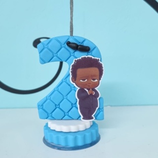 Vela Aniversário Poderoso Chefinho Negro em Oferta na Shopee