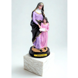 Imagem Santa Ana Resina 15Cm Pintura Manual Decoração Religiosa Presente Artesanal Qualidade em Oferta na Shopee