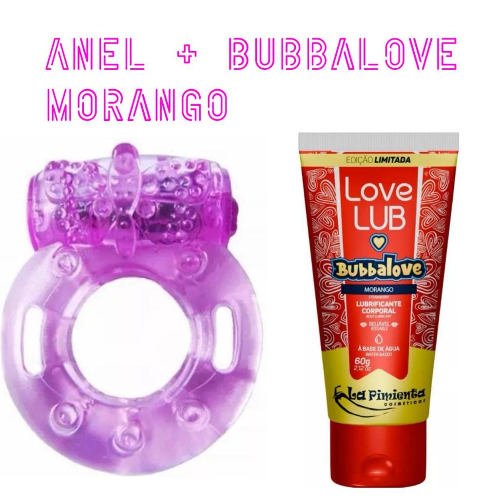 Kit Anel Peniano + Lubrificante Bubbalove Vários Sabores Ou Apenas 1 Anel Peniano em Oferta na Shopee