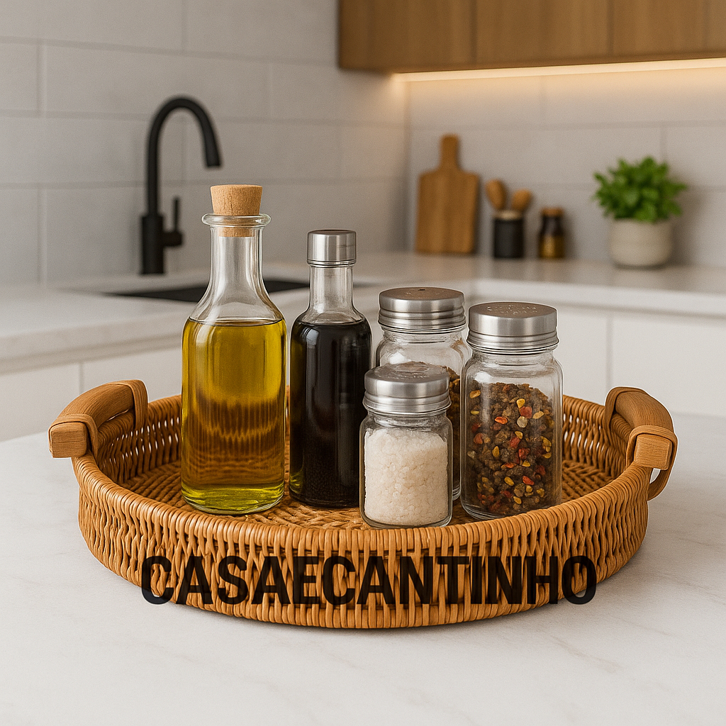 Bandeja de Vime Resistente Organizadora Redonda Retangular Cesto para servir Café Frios Doces Grande em Oferta na Shopee