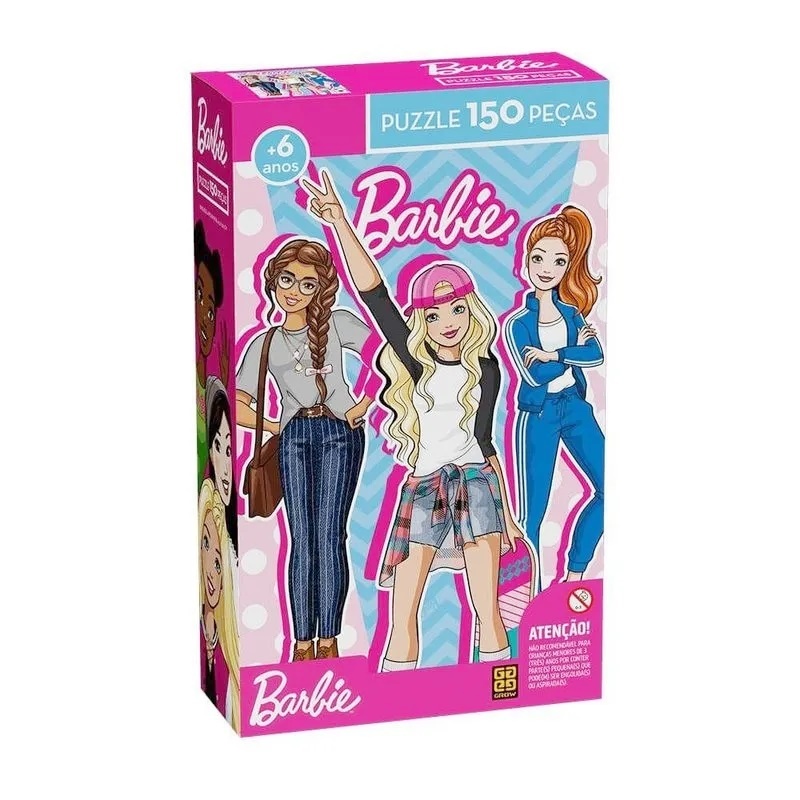 Quebra Cabeça Barbie 150 Peças - Grow