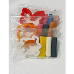 kit 10 unidades - Mini Massinha + Molde Modelar - Lembrancinhas para festa Infantil