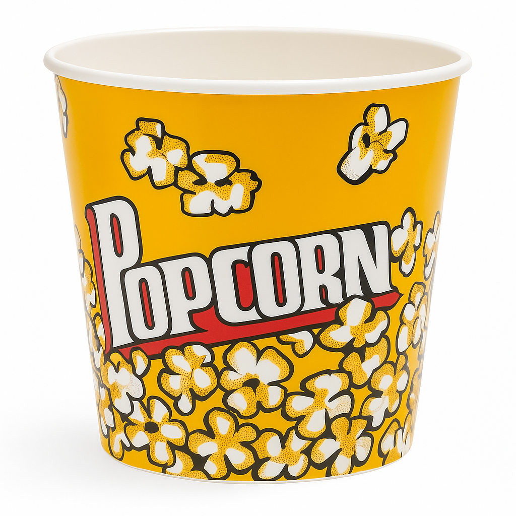 Balde Pipoca 4 Litros Plástico Reutilizável Cinema Festa em Oferta na Shopee