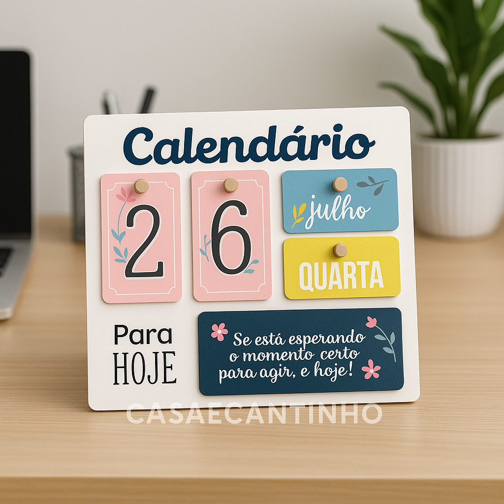 Calendário de Mesa Decorativo de Madeira com Quadradinhos Preto Permanente Escritório em Oferta na Shopee