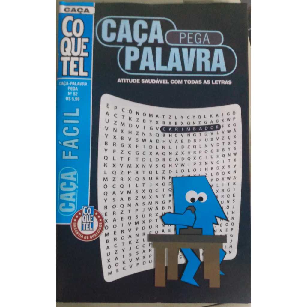 Coquetel Caça Palavras Pega Fácil nível fácil edição 33
