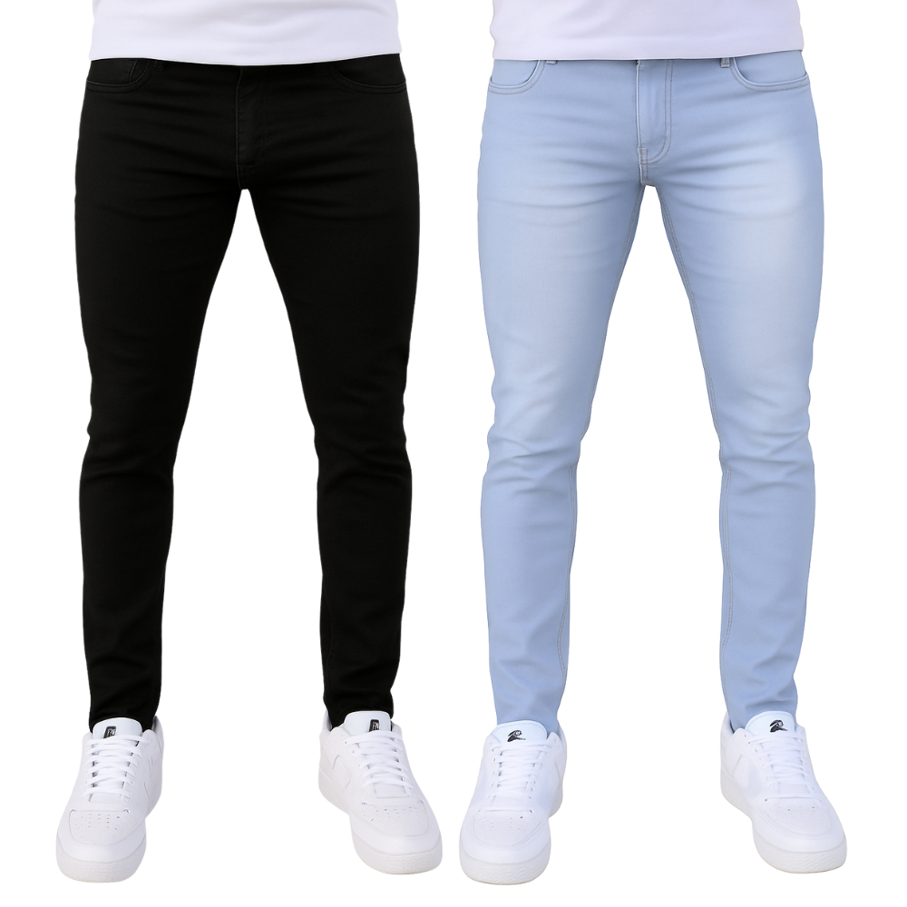 Kit C/2 Calça Jeans Masculina Skynni Com Elastano Promoção