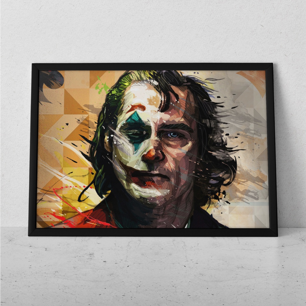 Quadro Decorativo Placa 80x60 mdf alta resolução full hd CORINGA JOKER JOAQUIM PHOENIX sala quarto escritório
