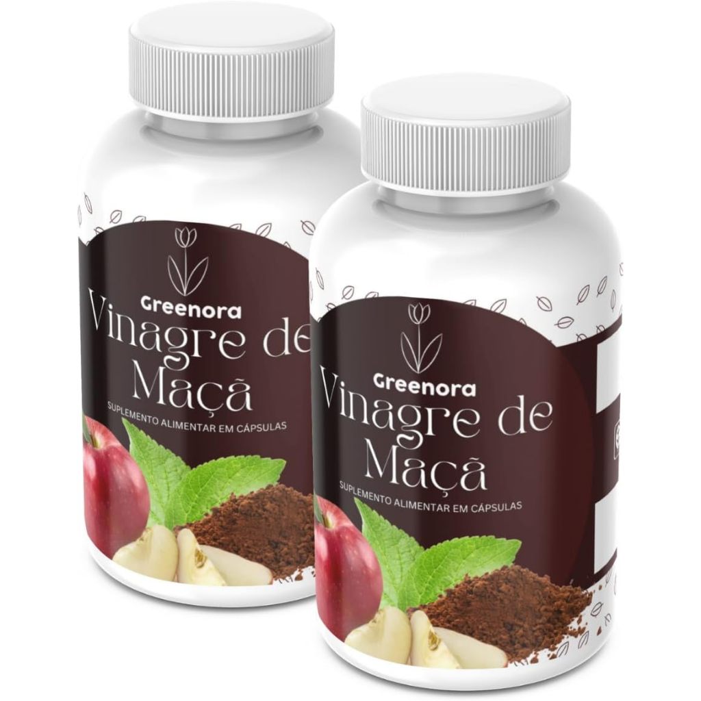 Vinagre de Maçã 500mg - 120 Cápsulas | Sugestão: 2 Cápsulas 2x ao Dia (2)
