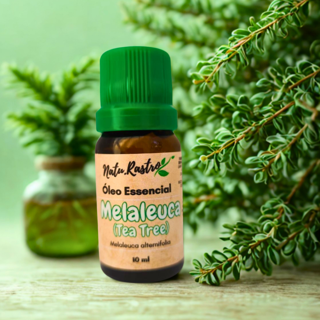 Óleo Essencial de Melaleuca (Tea Tree) Natu.Rastro 10ml-antisséptico,antifúngico e anti-inflamatório