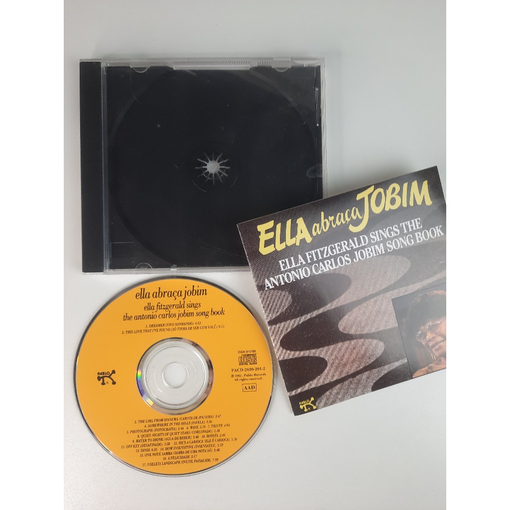 CD Ella Abraça Jobim 1991 Raro