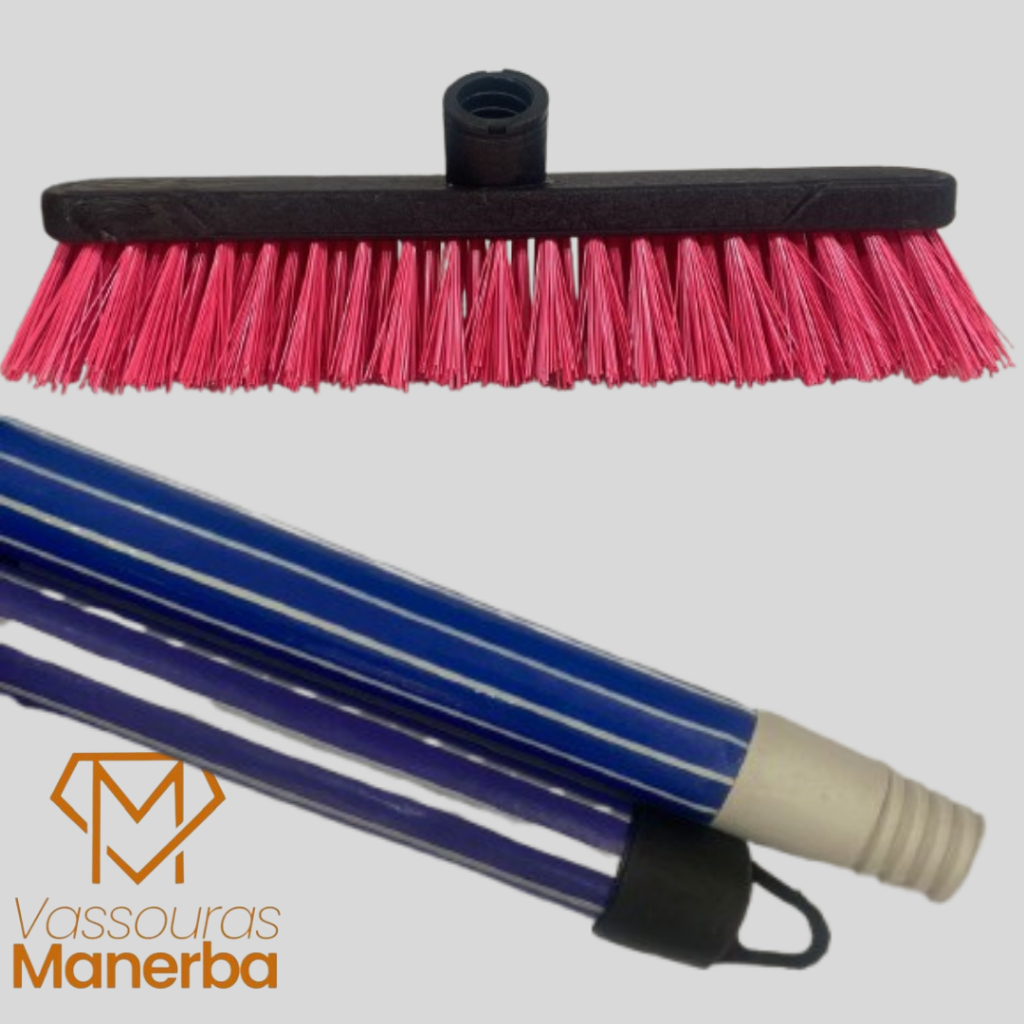 ESFREGÃO PINK COM CABO LISTRADO