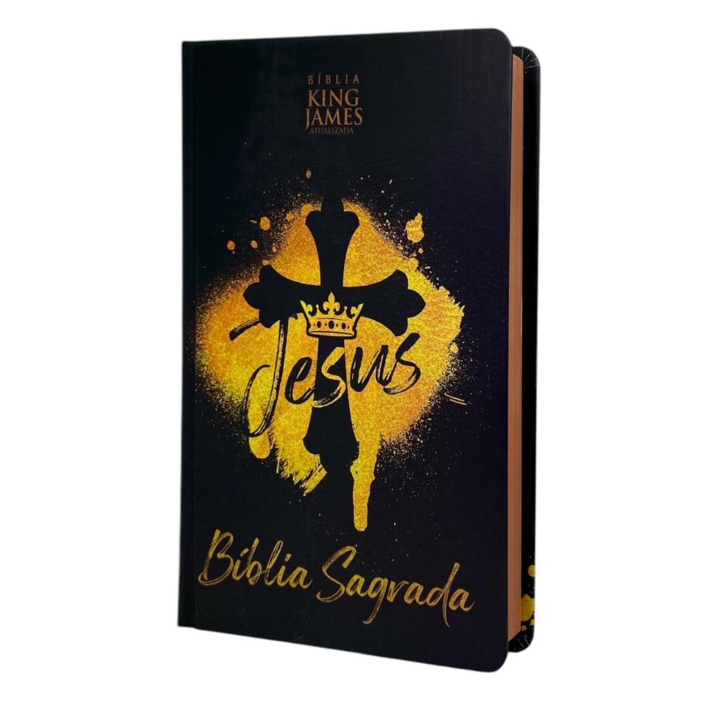 Bíblia Evangélica Slim Letra Normal Capa Dura Linguagem King James Rei dos Reis Feminina e Masculina