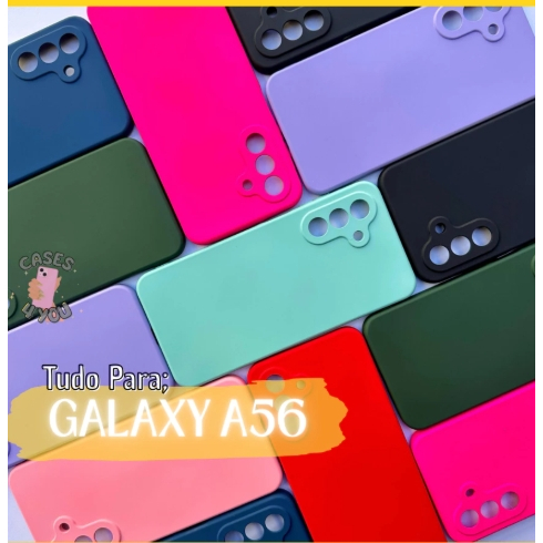 Kit Capa + Pelicula 3D Samsung Galaxy A56 5G Ou apenas capinha silicone aveludada