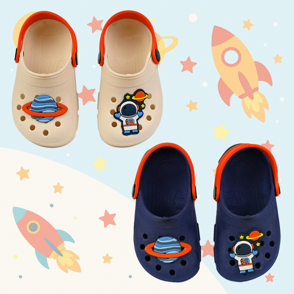 Sandália Babuche Infantil Menino Astronauta Kidstep