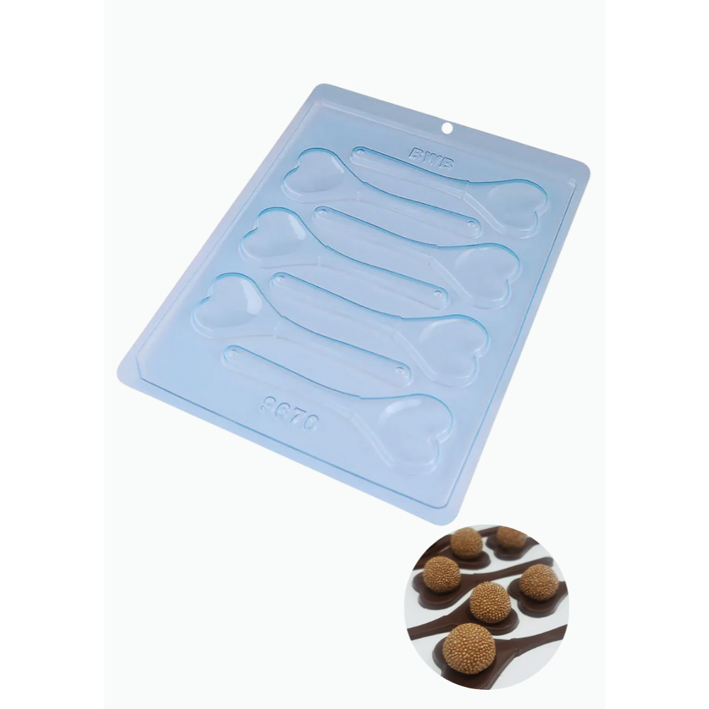 Bwb Forma Simples Acetato Colher Coração Cod9670