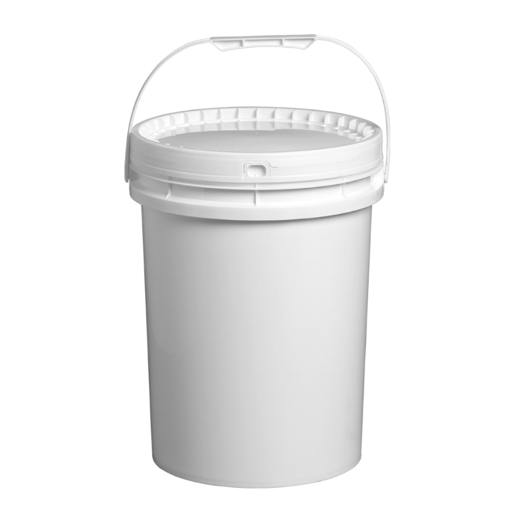 Balde Especial Branco com tampa 22 Litros Plasnew Casa Comercio