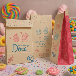 50~250 SACO SOS DOCE DOCERIA CONFEITARIA DOCINHOS COOKIES PP/P//G(CHOCO)