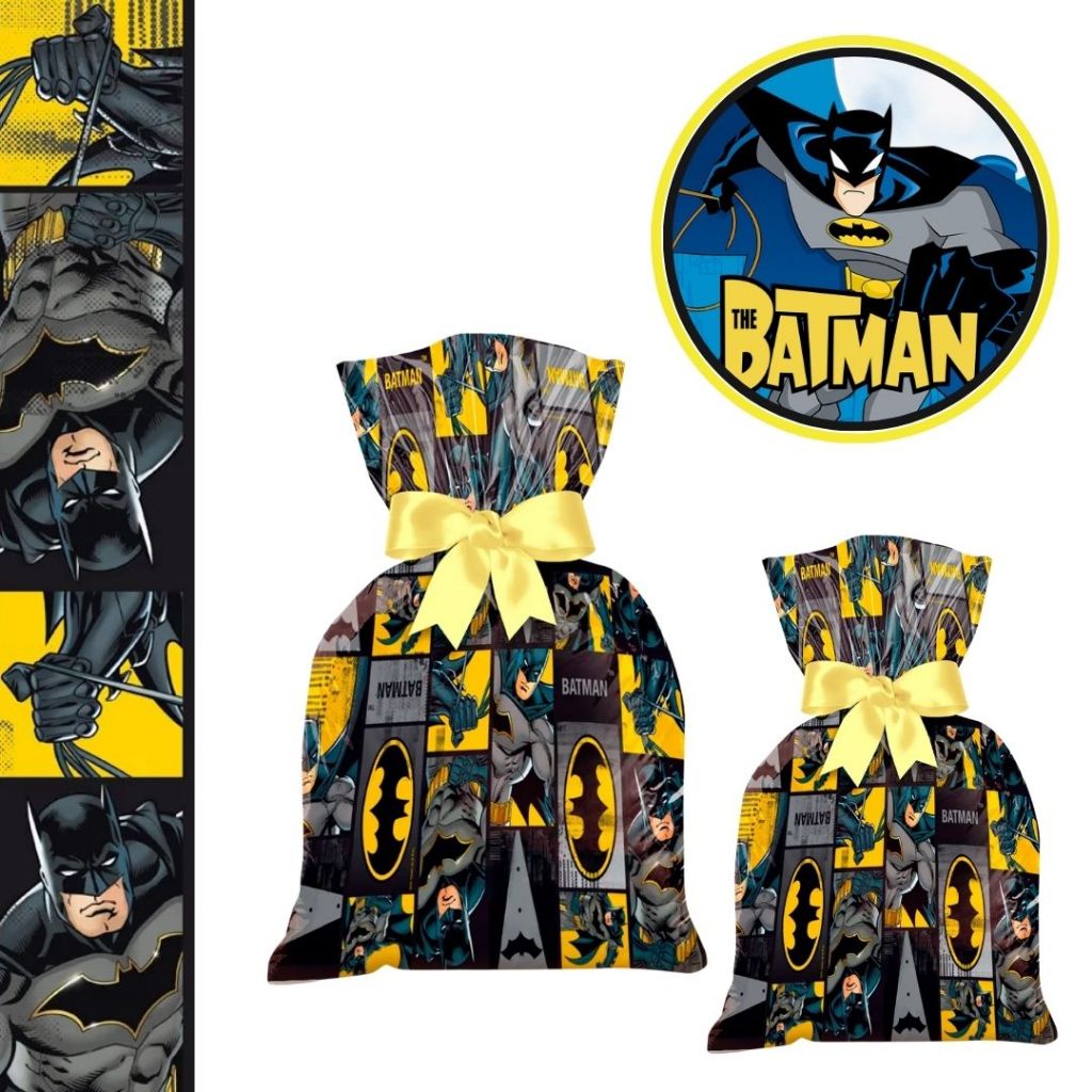 40 SACOLINHA  BATMAN SURPRESA  20x29 CROMUS em Oferta na Shopee