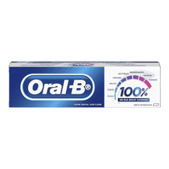 Creme Dental Oral-B 100% Sua Boca Cuidada Sabor Menta Refrescante Com 175g