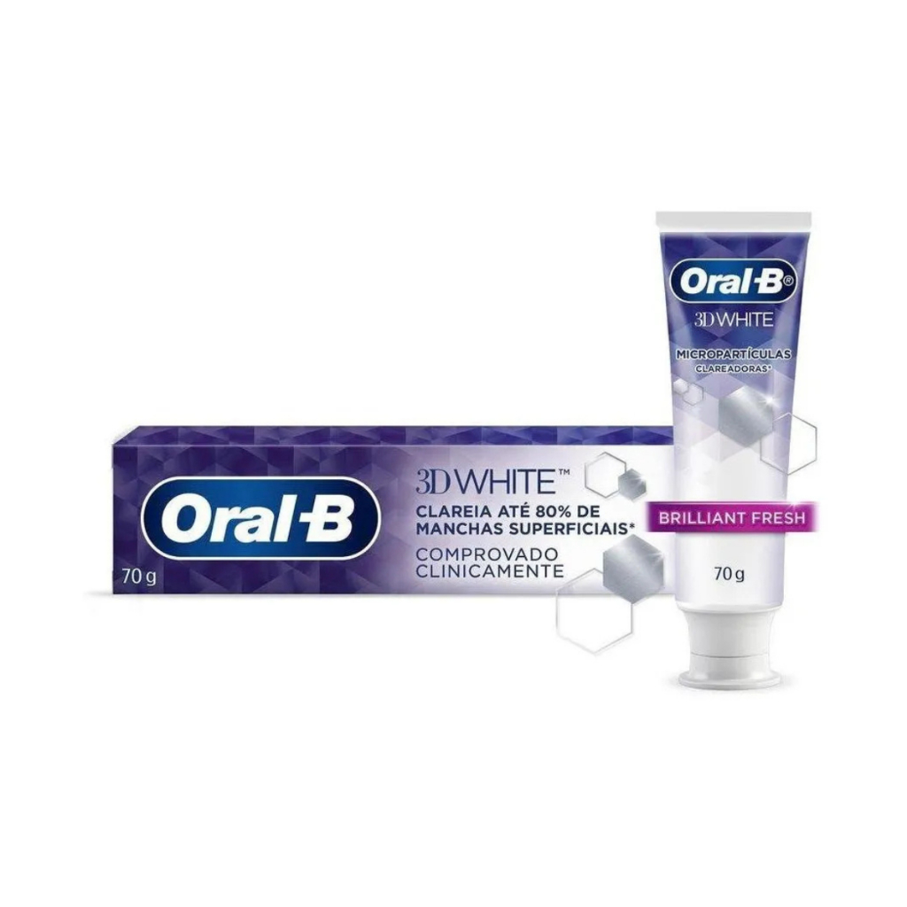 Creme Dental Oral-b 3d White Brilliant Fresh 70g Leve 3 Pague 2