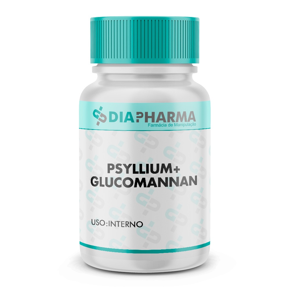 Psyllium 250mg + Glucomannan 250mg - Cápsulas em Oferta na Shopee