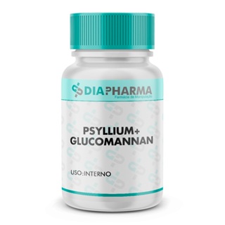 Psyllium 250mg + Glucomannan 250mg - Cápsulas em Oferta na Shopee